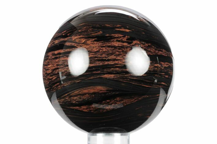 Polished Mahogany Obsidian Sphere #360420
